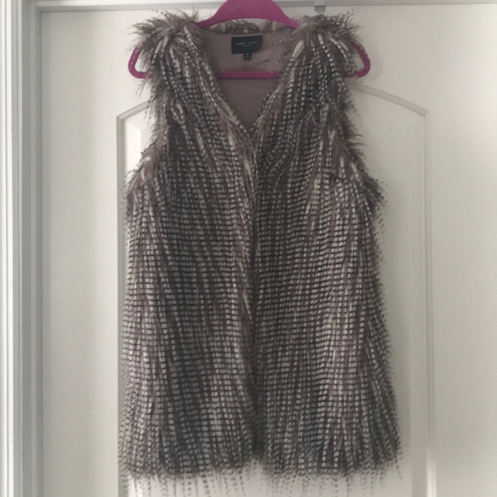 Faux fur vest